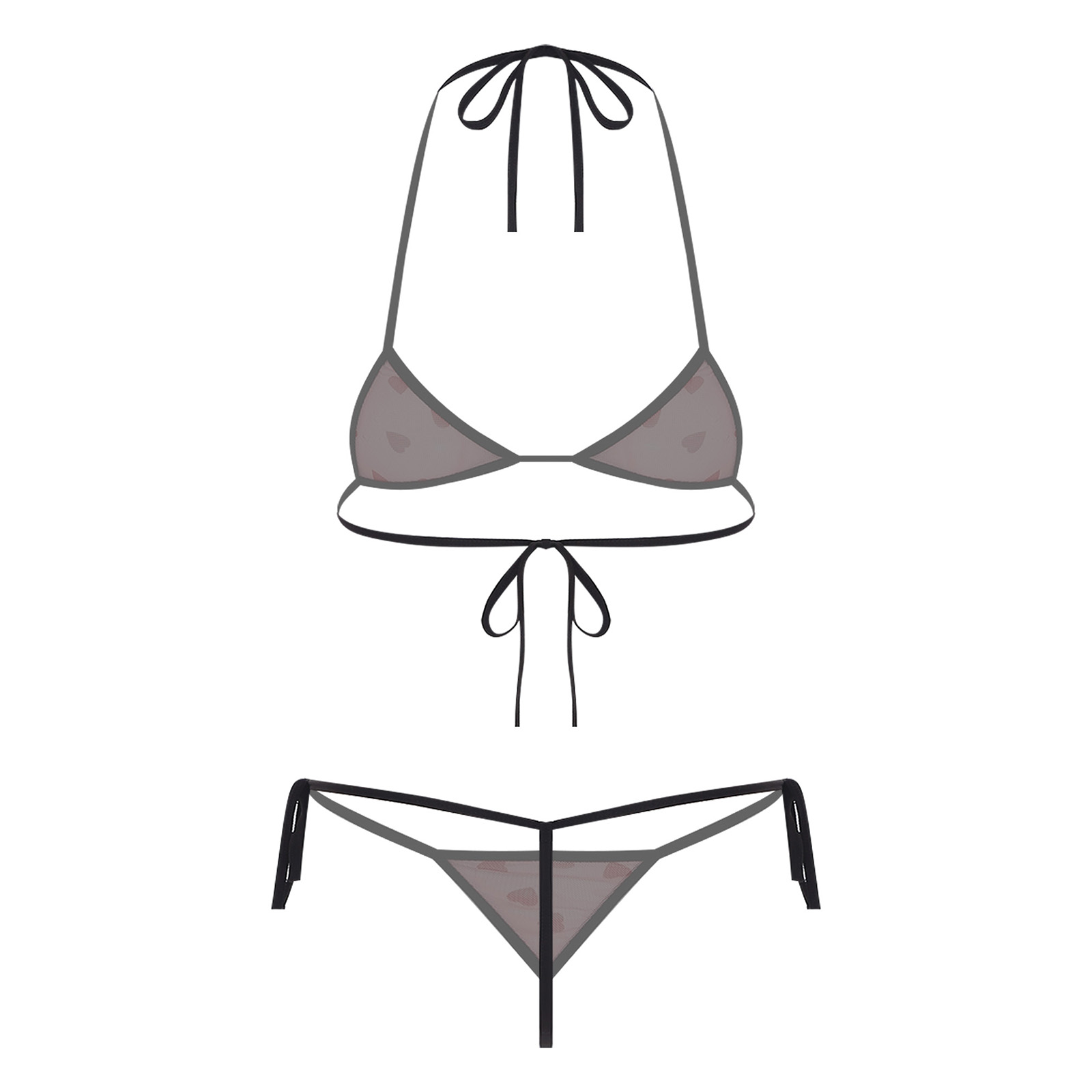 ชุดชั้นในบิกินี่ไมโครมินิสำหรั - Sheer Bra Lace บทวิจารณ์และราคา