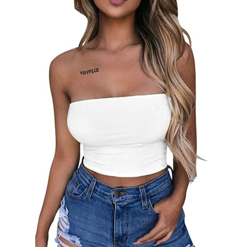 เสื้อเกาะอกเปิดไหล่ไม่มีสายคาด - T Shirt Bra Seamless บทวิจารณ์และราคา