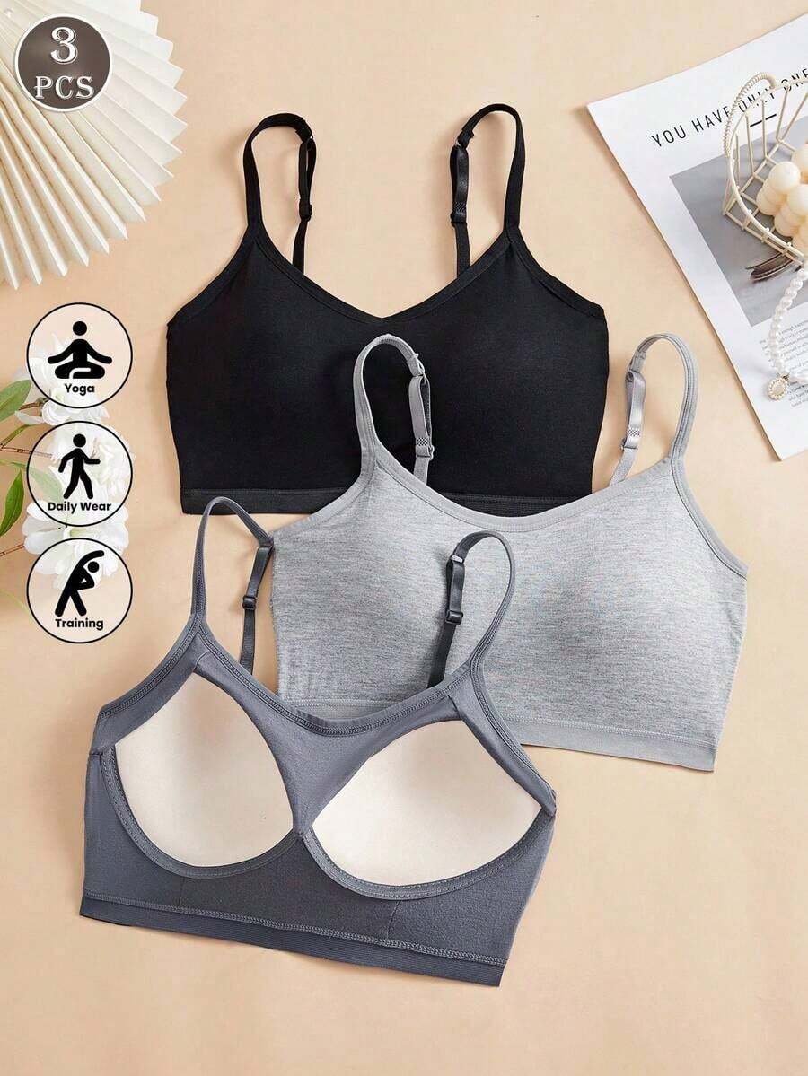 ชุด 3 ชิ้น/เซ็ต เสื้อชั้นในแบบ - Wirefree Bra Comfort บทวิจารณ์และราคา