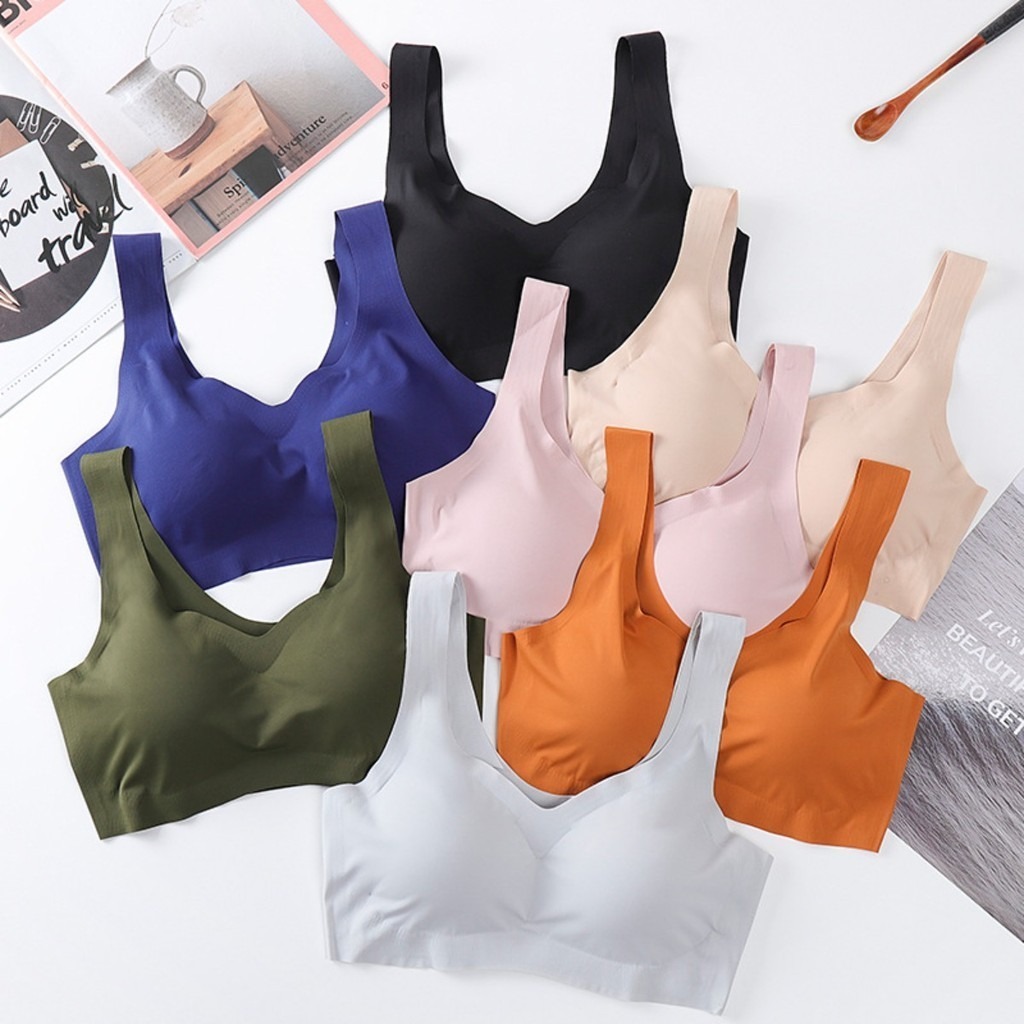 สปอร์ตบราเซ็กซี่3ชิ้นพร้อมแผ่น - Wirefree Bra Comfort บทวิจารณ์และราคา