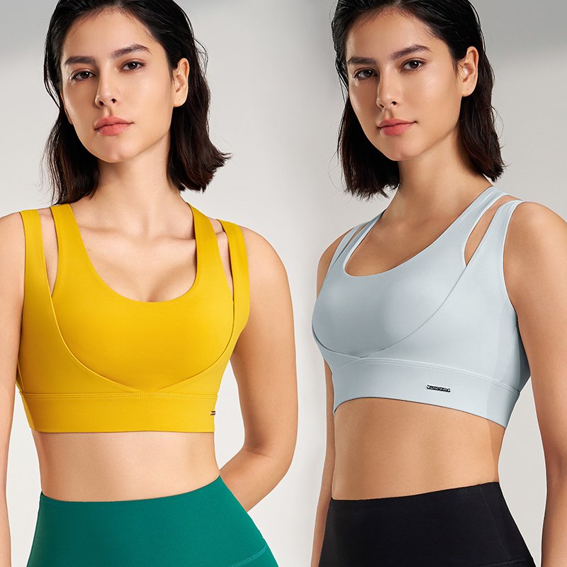 เสื้อกีฬาผู้หญิงยิมเซ็กซี่ชุดช - Sports Bra Racerback บทวิจารณ์และราคา