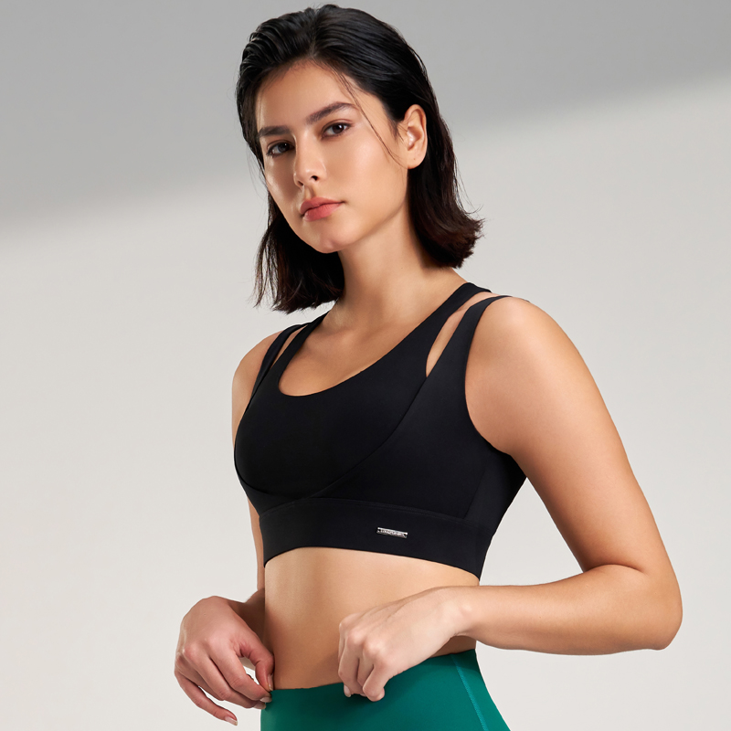 เสื้อกีฬาผู้หญิงยิมเซ็กซี่ชุดช - Sports Bra Racerback บทวิจารณ์และราคา
