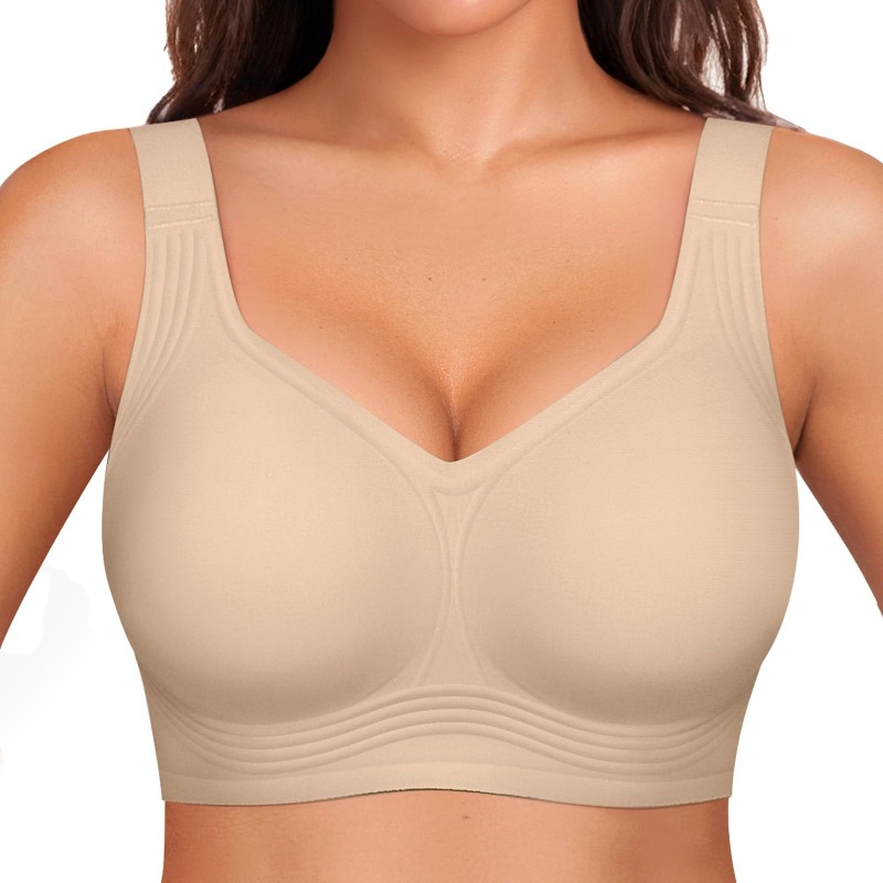 บราไร้สายสำหรับสาวพลัสไซส์ บรา - Minimizer Bra Women บทวิจารณ์และราคา