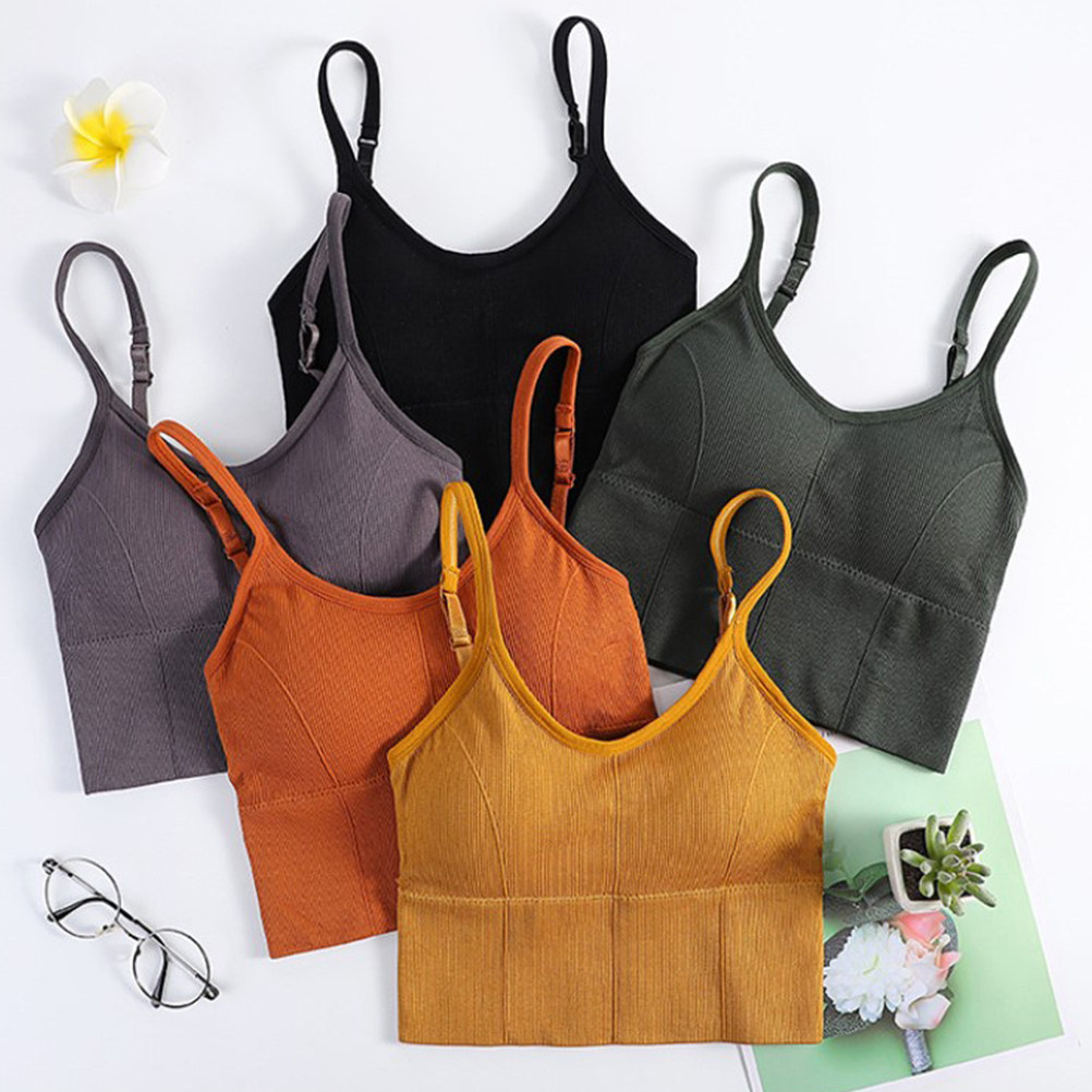 1 ชิ้น บราโยคะไร้สาย ยืดหยุ่น  - Sports Bra Racerback บทวิจารณ์และราคา
